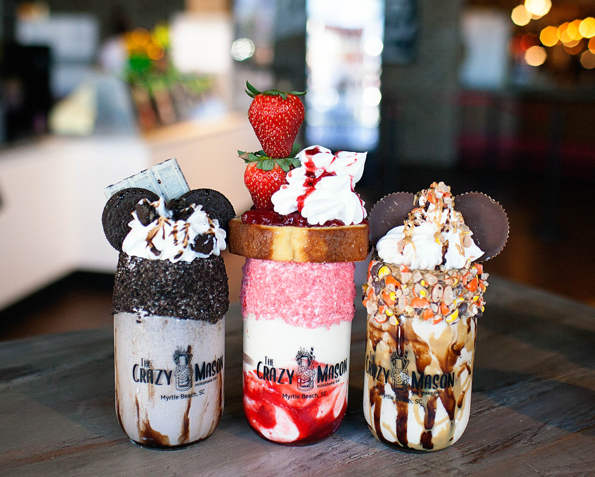 The Crazy Mason Milkshake Bar Myrtle Beach, SC Locations