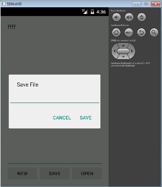 Simple notepad in android retysound