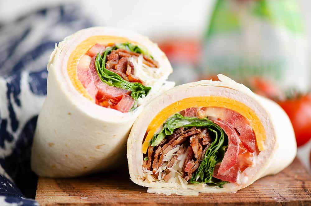 Turkey Bacon Parmesan Ranch Wrap
