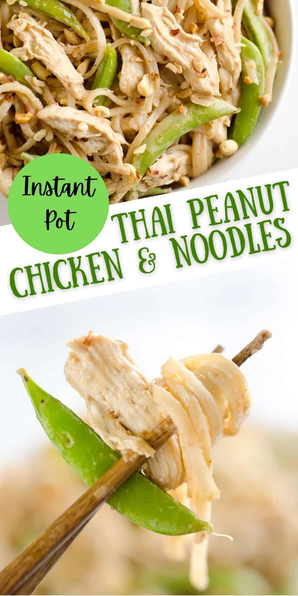 Pressure Cooker Thai Peanut Chicken & Noodles