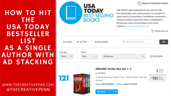 How To Hit The Usa Today Bestseller List 2023 How To Hit The Usa Today Bestseller List As A Single Author With Ad Stacking | The Creative Penn