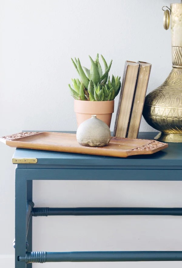 Craigslist Console Instantly Transformed with Paint {Claire Brody Designs}