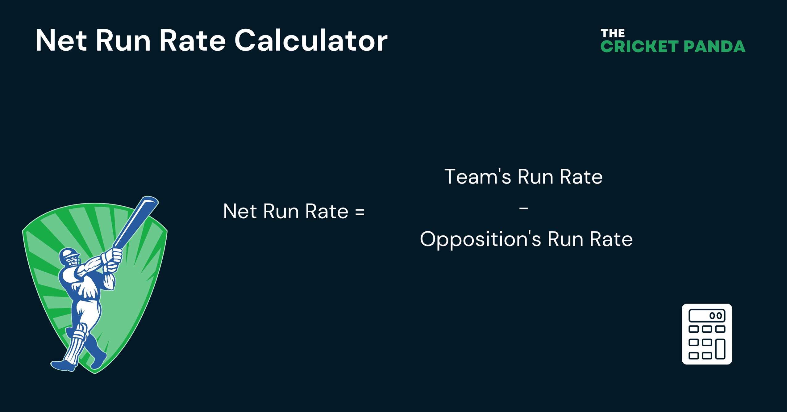 Net Run Rate Calculator Instant NRR Results