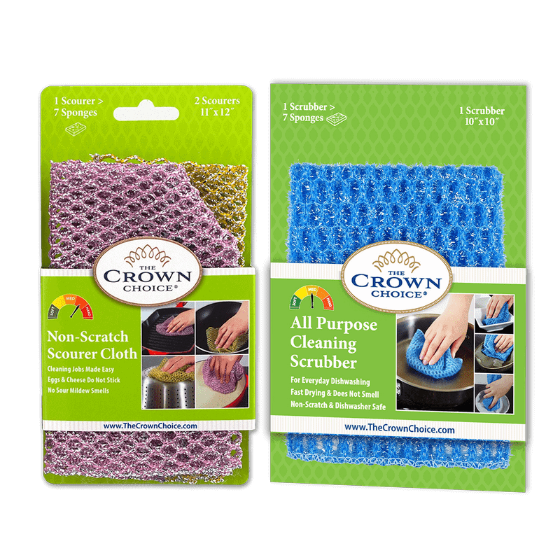 Buy online Kitchen Scrubber Set NonScratch Heavy Duty Scouring Pad