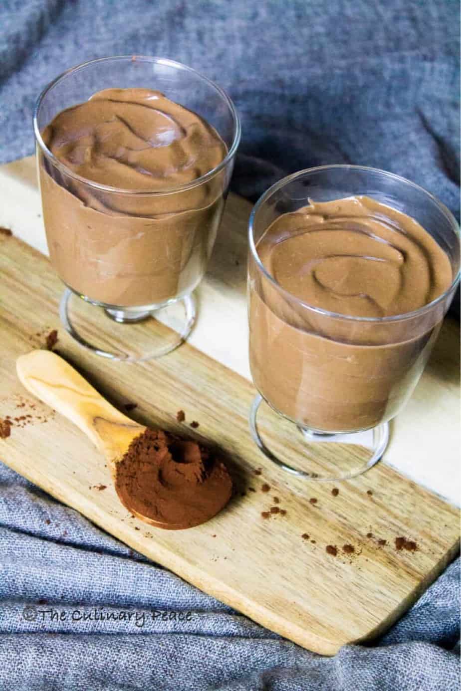 Avocado Chocolate Mousse Recipe Eggless, Refined Sugarfree The