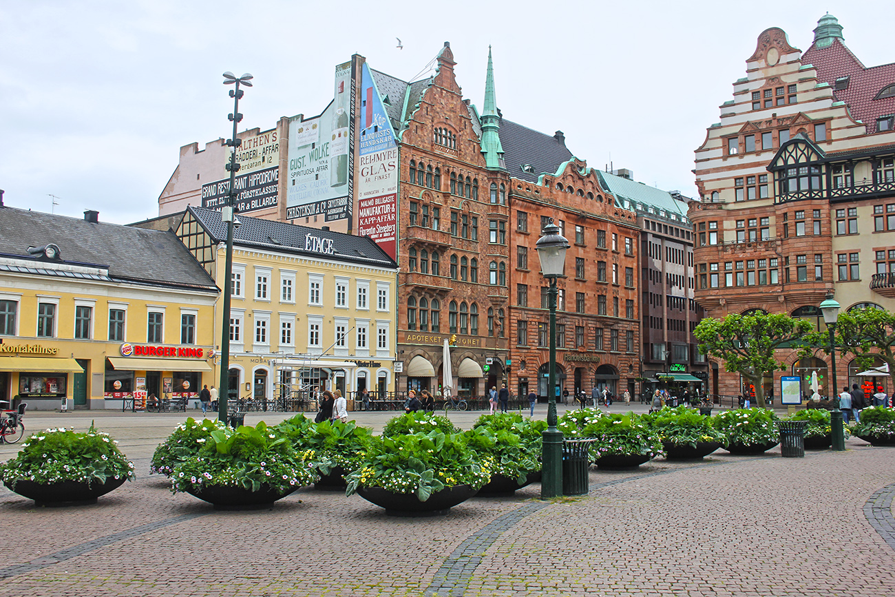 Stortorget - the main square in Malmö, South Sweden