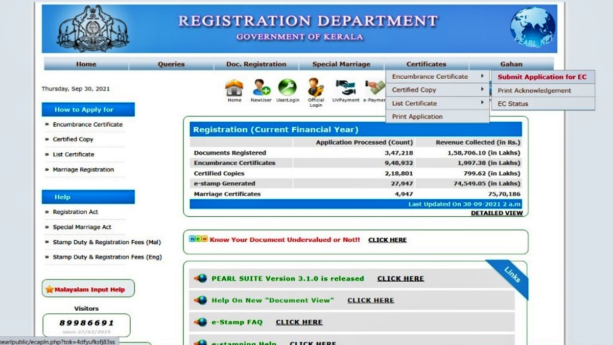 Encumbrance Certificate In Kerala EC Kerala, Land Records