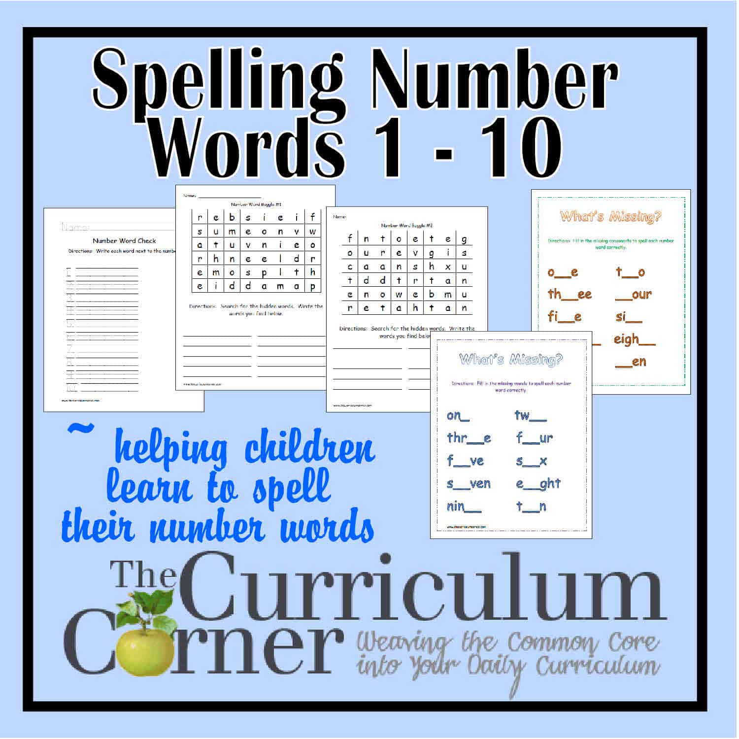 Number Sense Archives Page 3 of 7 The Curriculum Corner 123