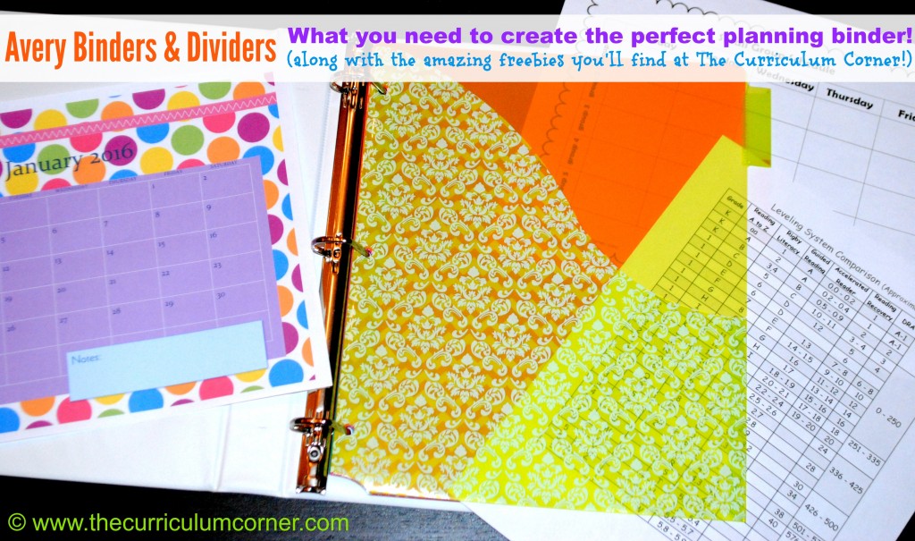 Editable Covers for Binders The Curriculum Corner 123