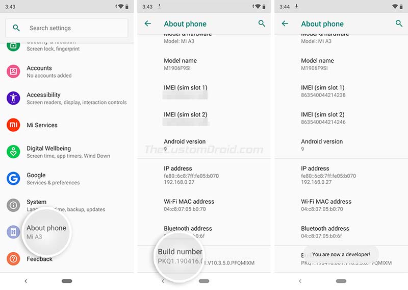 How to Unlock Bootloader on Xiaomi Mi A3 (laurel_sprout)