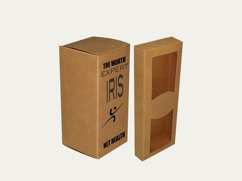 Custom Window Kraft Boxes Wholesale Printed Kraft Packaging Boxes
