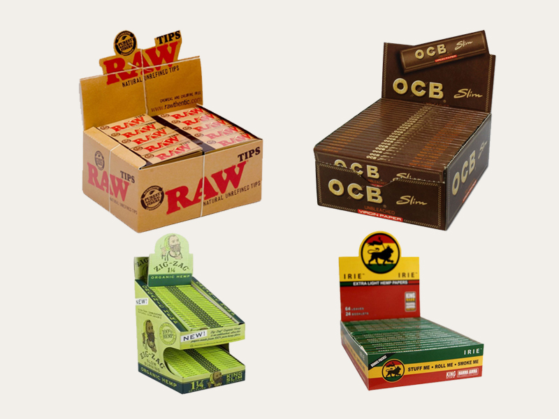Wholesale Rolling Paper Display Boxes Custom Rolling Paper Boxes with