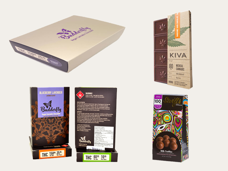 Custom Cannabis Chocolate Boxes Wholesale Printed Cannabis Chocolate Packaging Boxes