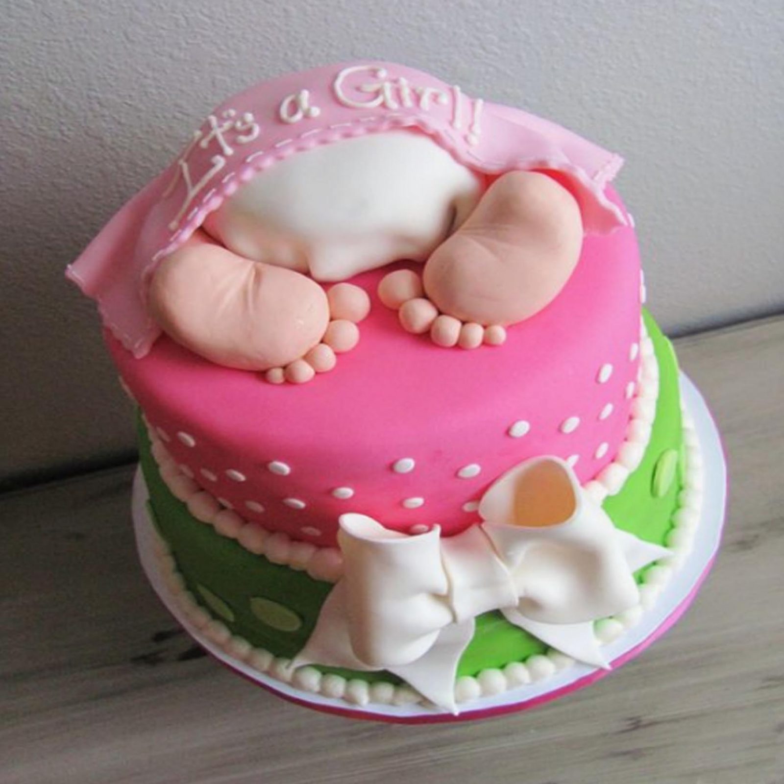 Baby Shower Cake The Custom Seen Newborn Theme Cake