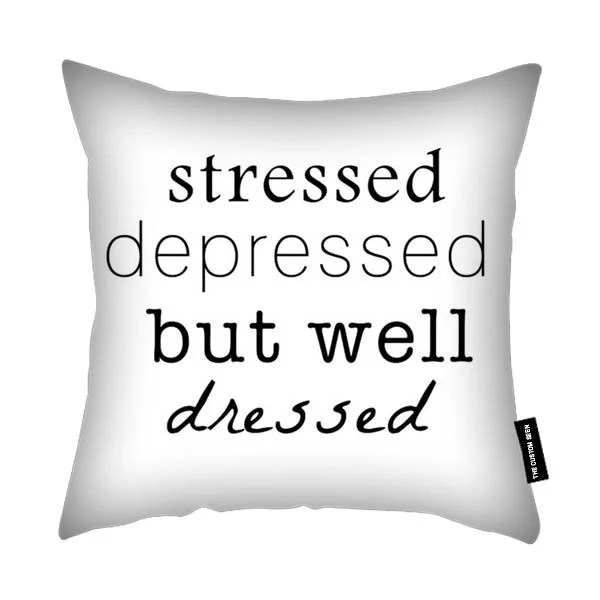 Stressed funny Cushion The Custom Seen