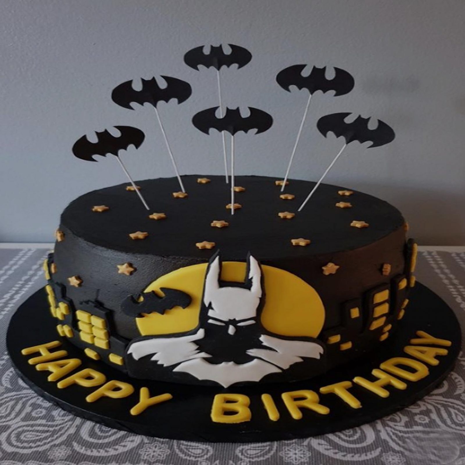 Batman Theme Birthday Cake The Custom Seen Custom Cakes