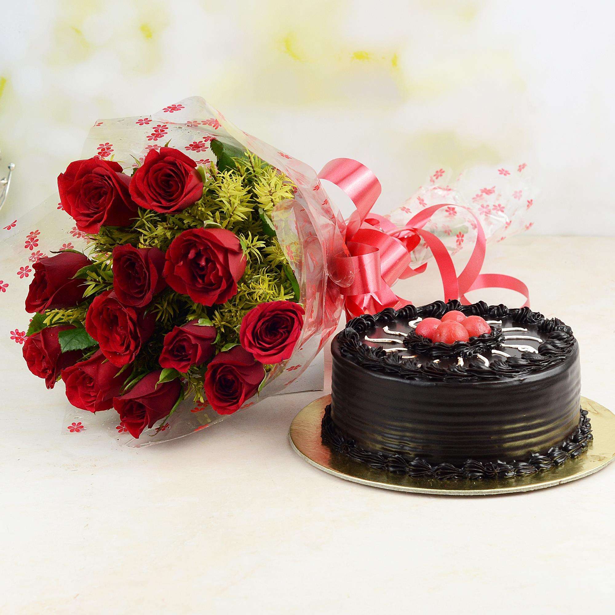 Chocolate Cake and Flowers The Custom Seen