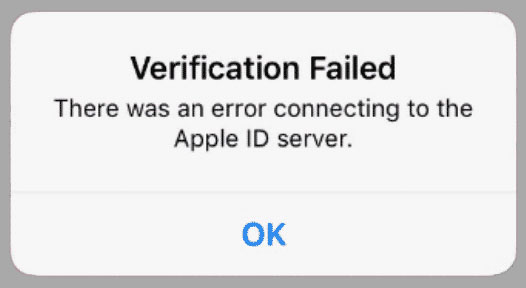 How to Fix Apple ID Verification Failed? Error Connecting Apple ID