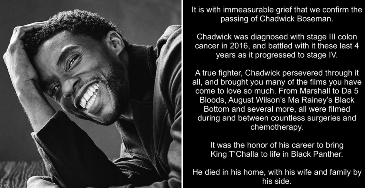 Chadwick Boseman, Black Panther Star, Dies of Cancer at 43