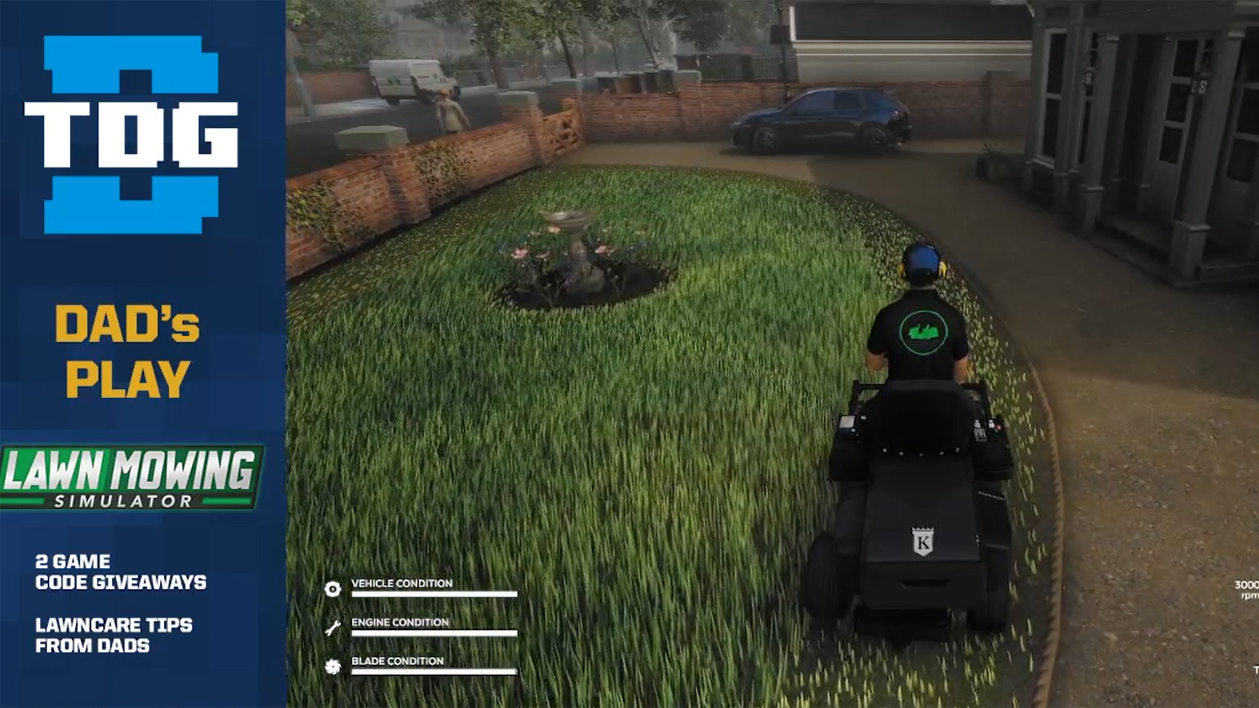 We’re testing Drove’s lawn mower simulator, also known as