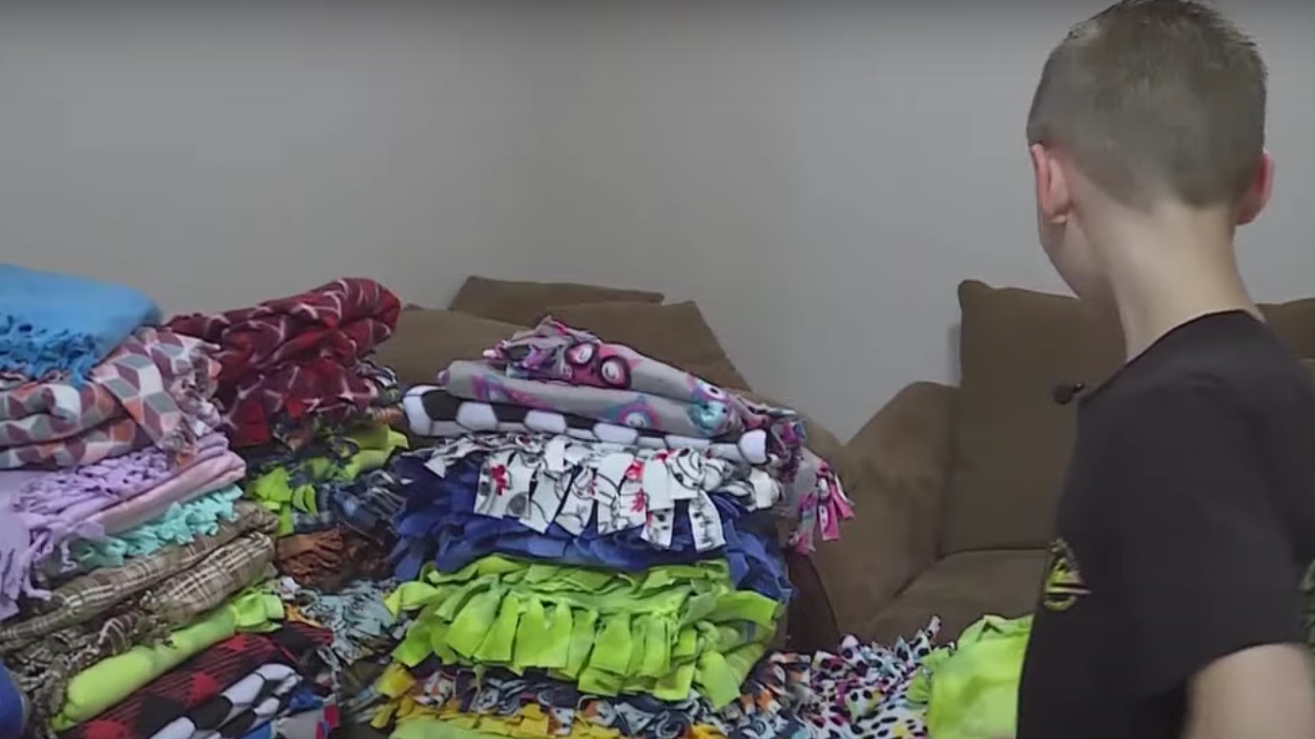 12Yearold Makes and Donates Over 1,300 Blankets to Children’s Hospital