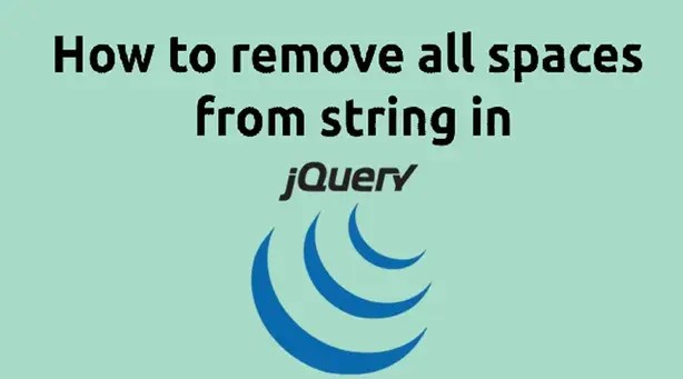 Remove All Spaces from String in JQuery? DataOps Redefined!!!