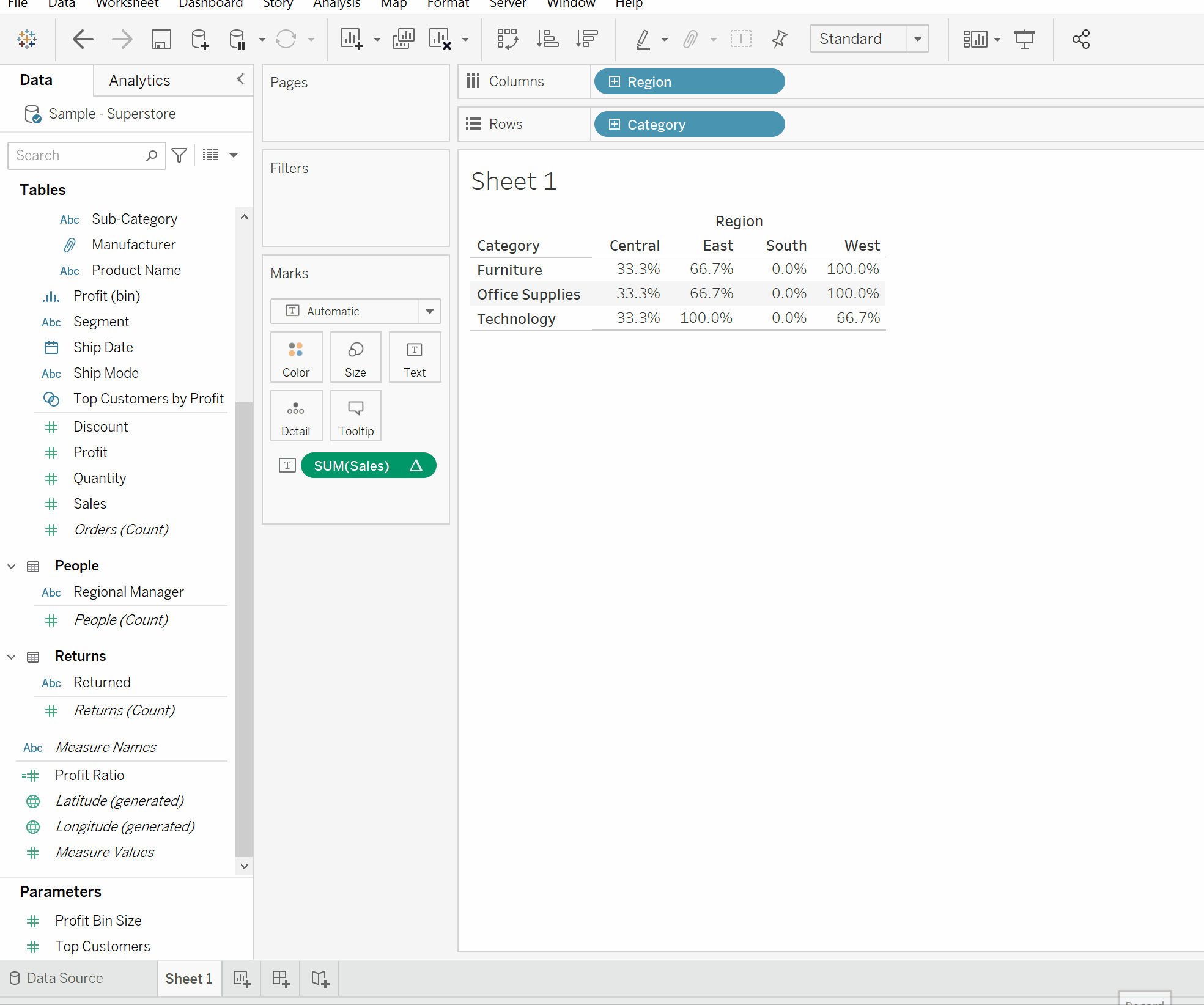 The Data School Rank Percentile on Tableau