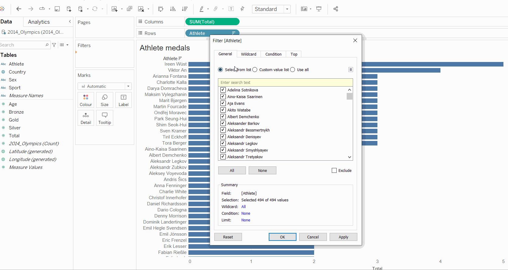 The Data School Various filtering techniques in Tableau