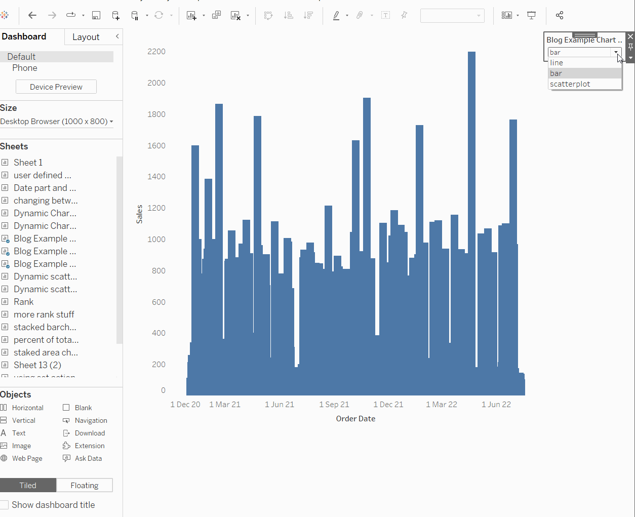 The Data School Show/Hide Containers Based On Filter Using Parameters