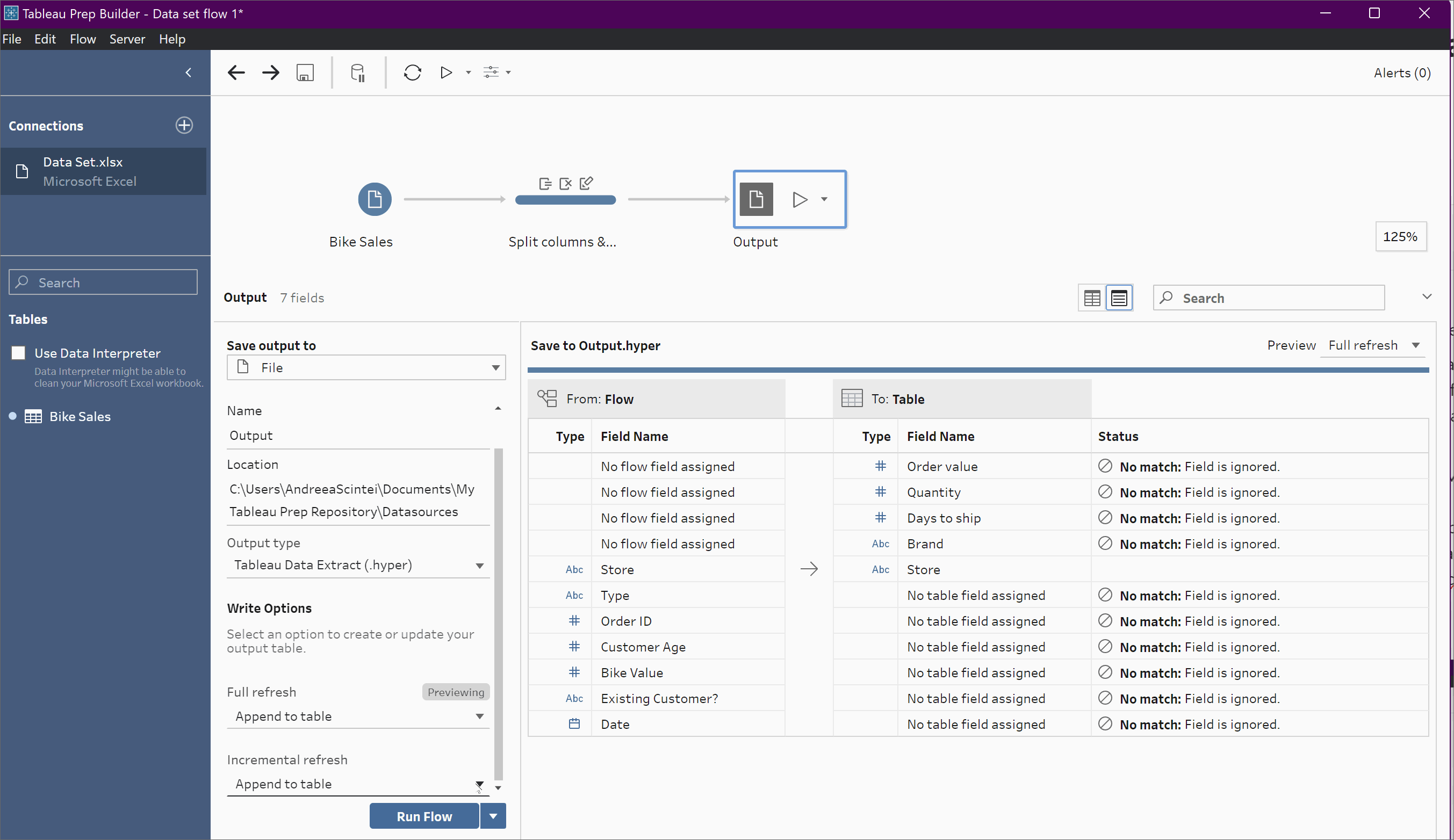 Outputs in Tableau Prep The Data School