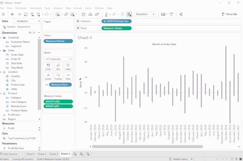 How to Create a Blended Dual Axis in Tableau The Data School