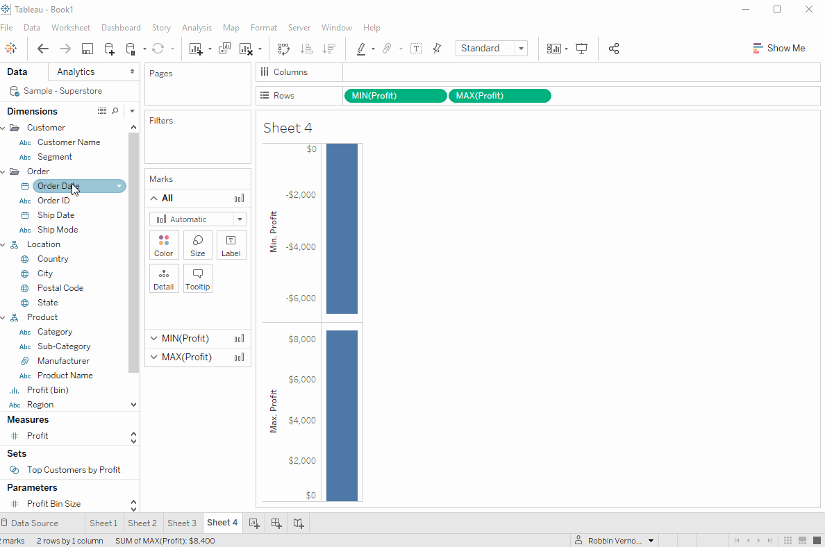 How to Create a Blended Dual Axis in Tableau The Data School