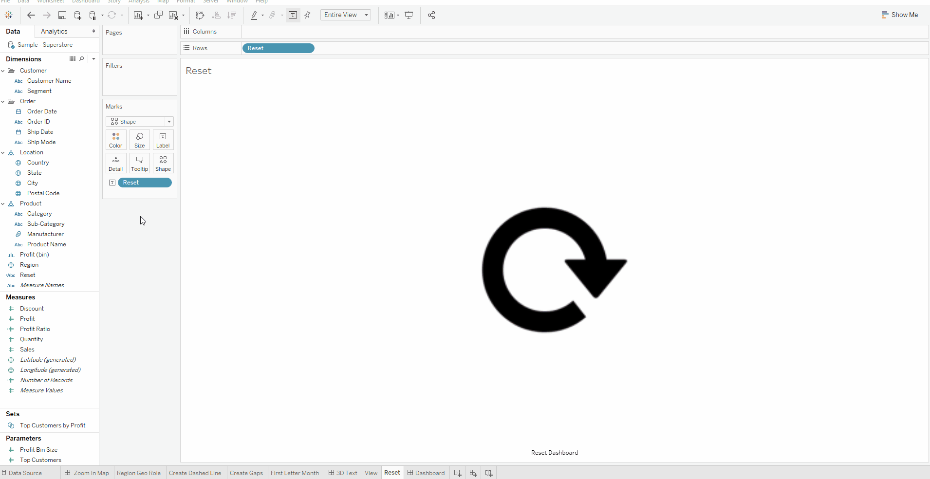 How To Reset All Filters On Your Tableau Dashboard The Data School