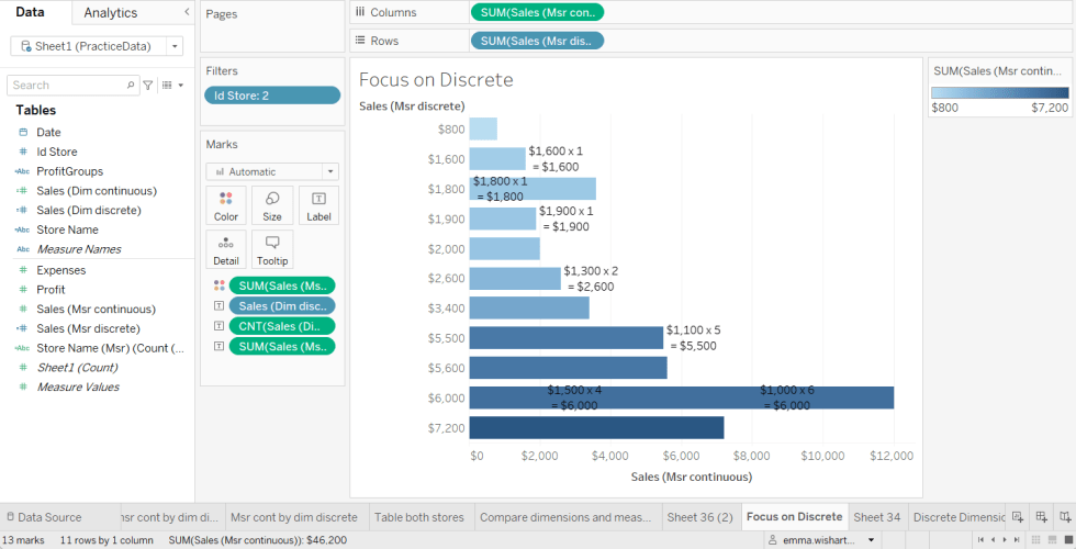 Blue vs Green and Dimensions vs Measures in Tableau The Data School