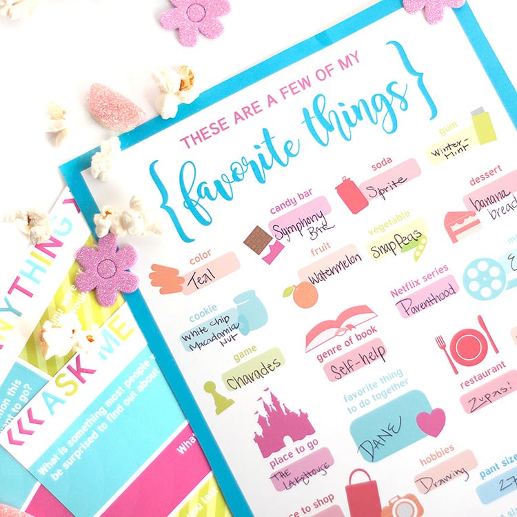 A Few of Our Favorite Things Questionnaires for Couples(03)