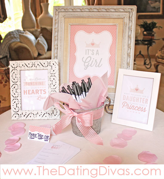 Baby Shower Themes for Girls + Printables by The Dating Divas