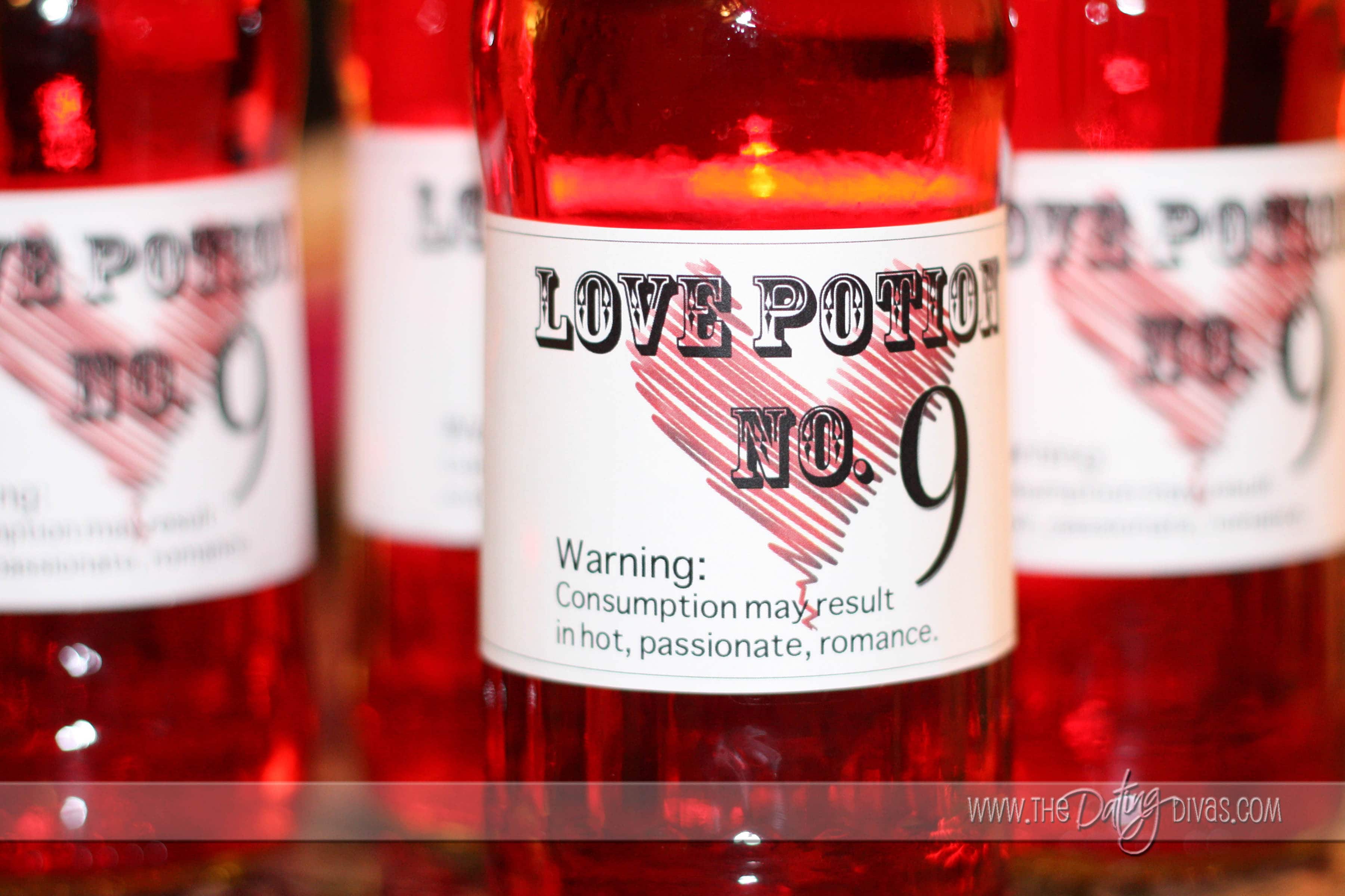 "Love Potion" Drink Labels