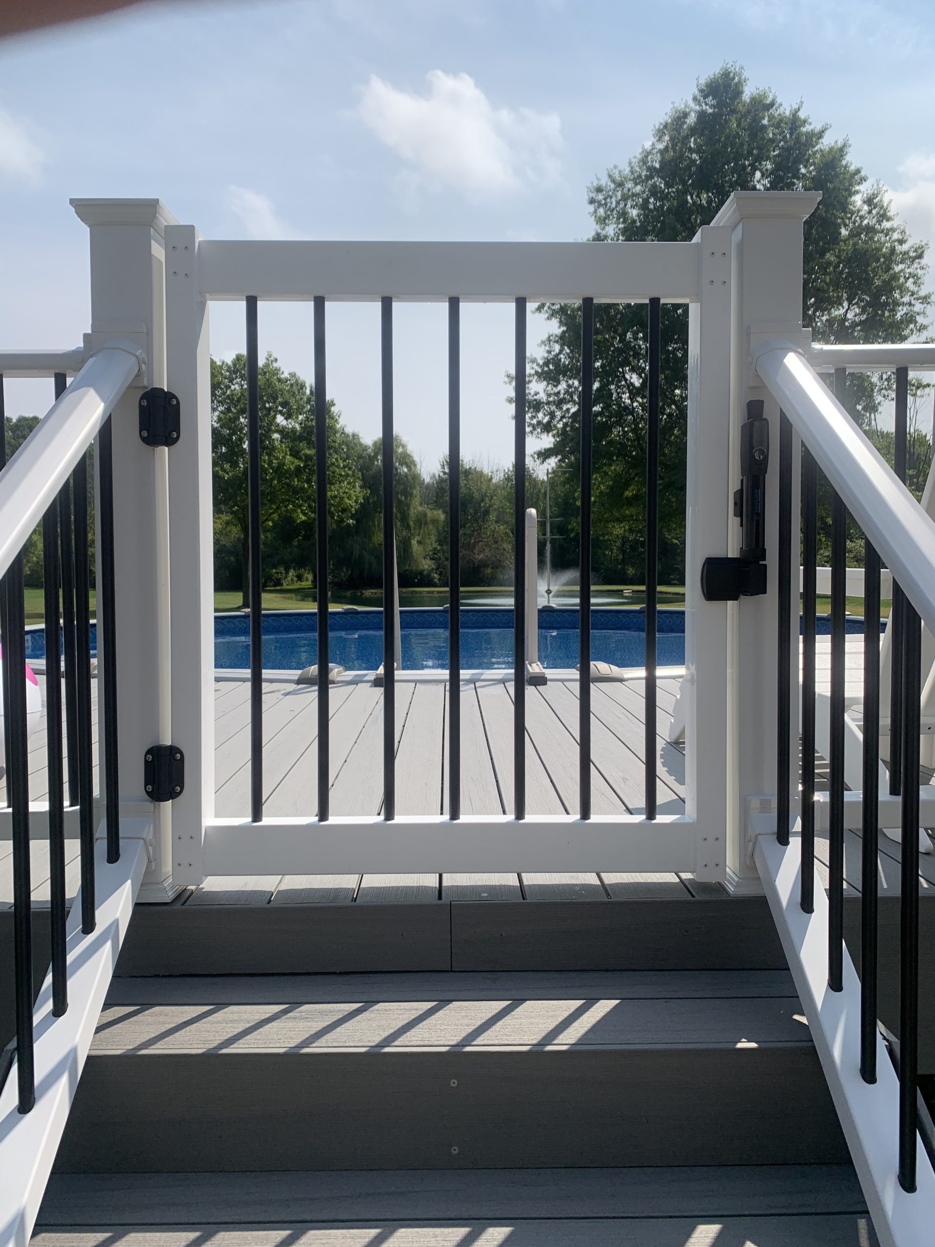 Vinyl Deck Gate Kit 3 Colors Round or Square The Deck Barn