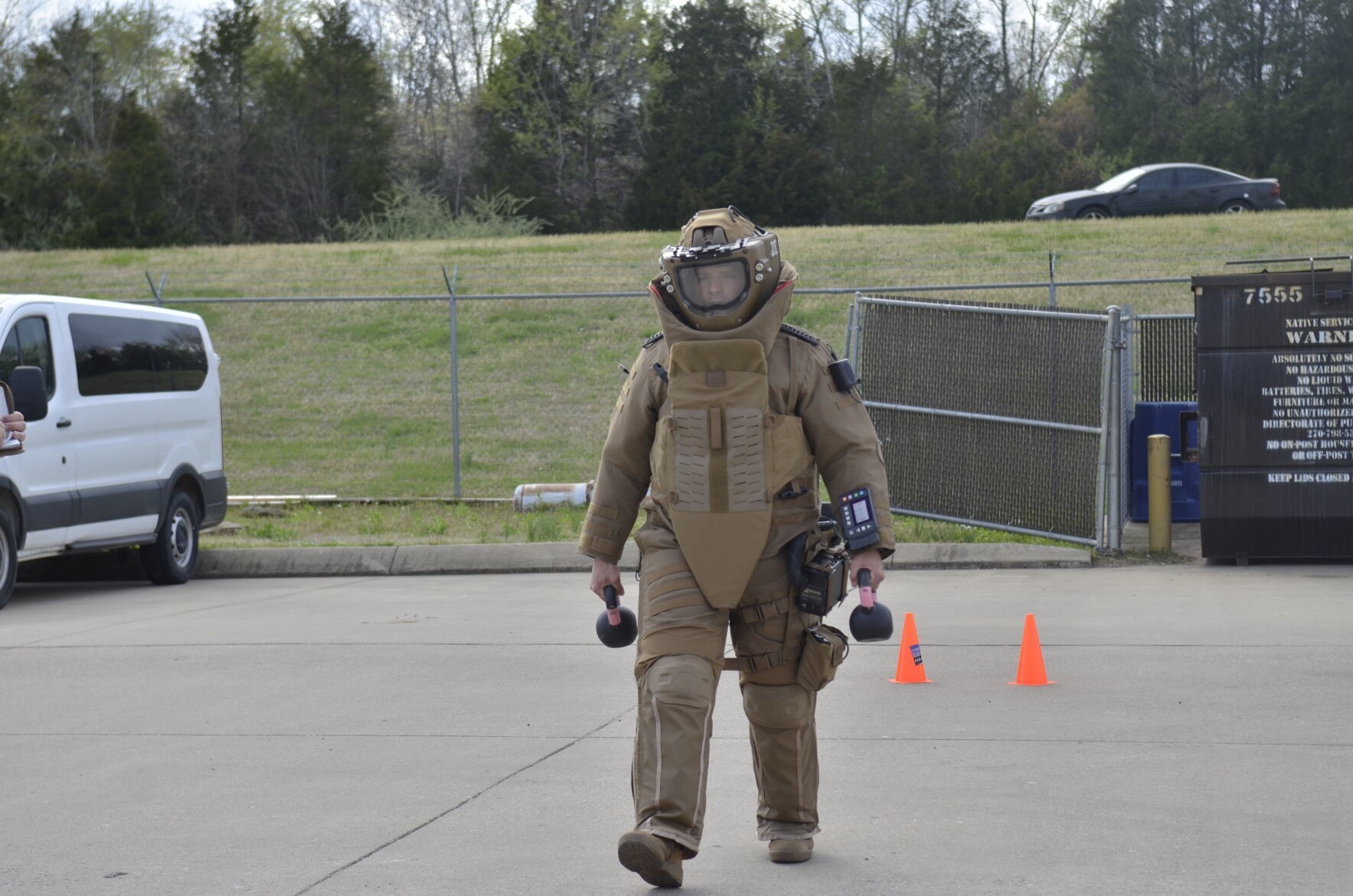 US Army Tests NextGeneration Bomb Suit