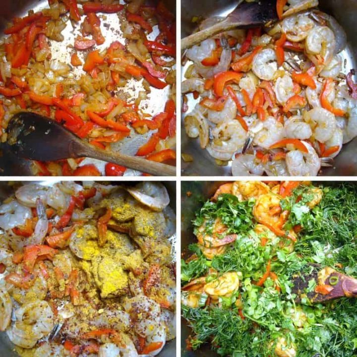 Shrimp and Rice with Herbs (Meygoo Polo) The Delicious Crescent