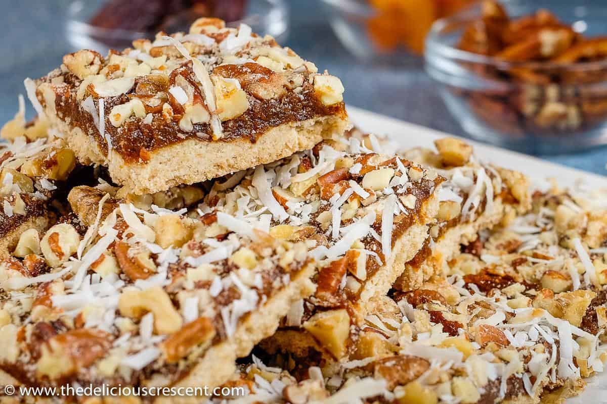 Date Bar Cookies With Nuts The Delicious Crescent