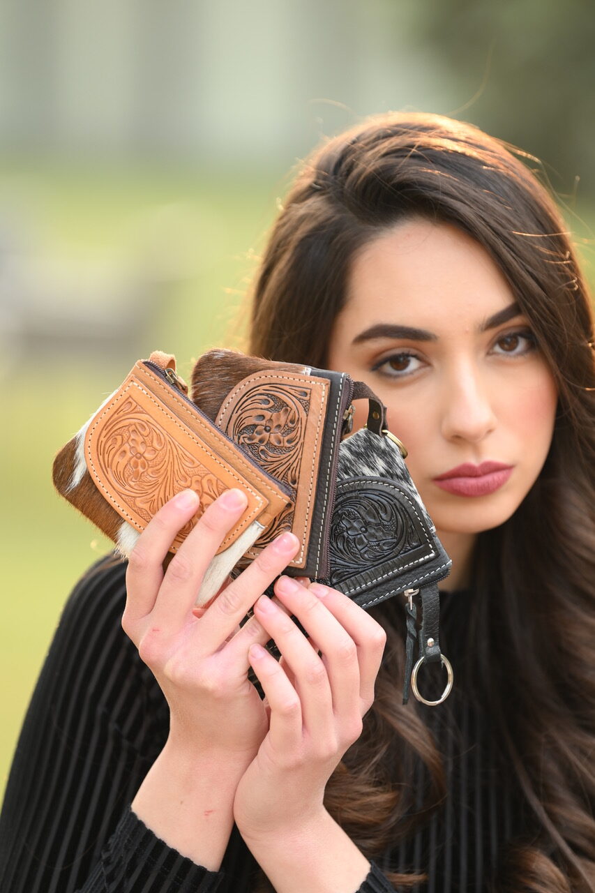 Buy Card and Change Cowhide Purse Cowhide Bags