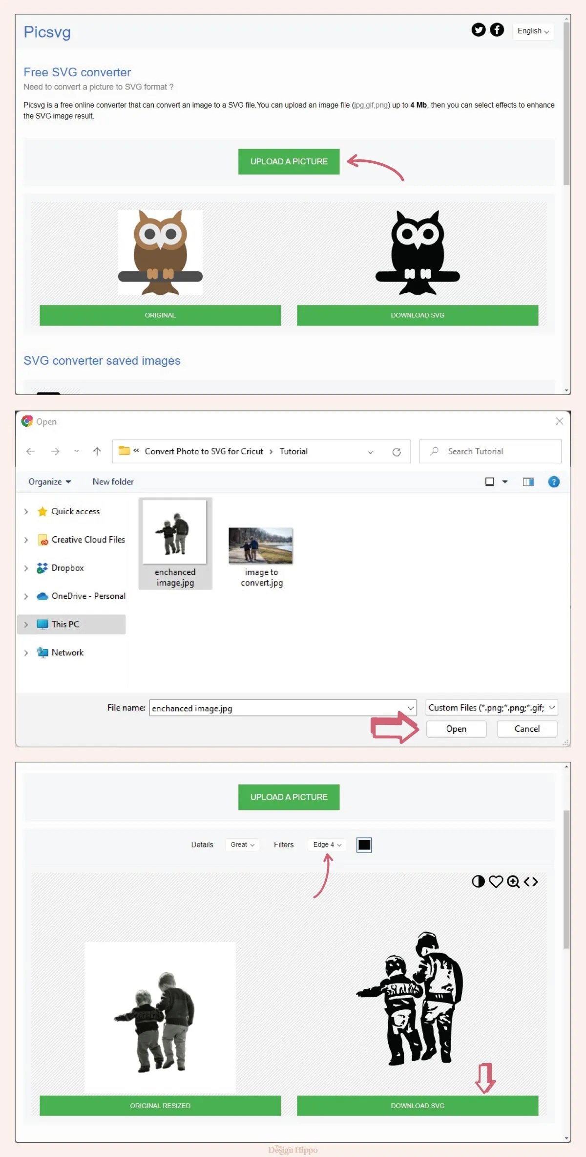 Convert any photo to SVG for Cricut using free tools