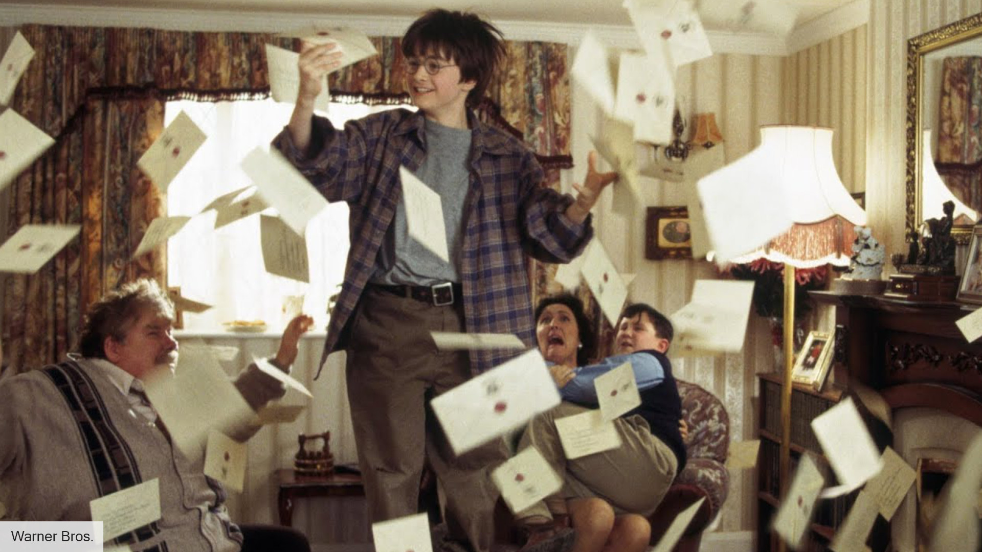Harry Potter Hogwarts letters scene was completely practical effects