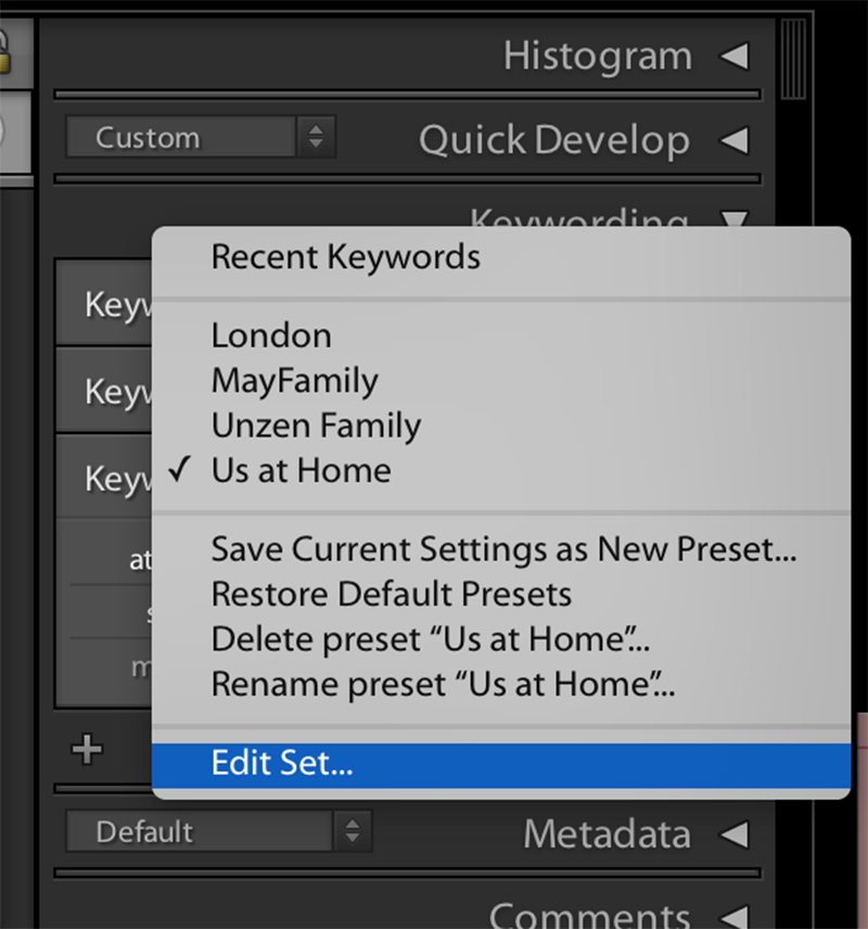 Tutorial Tuesday Creating Keyword Sets in Lightroom The Digital Press