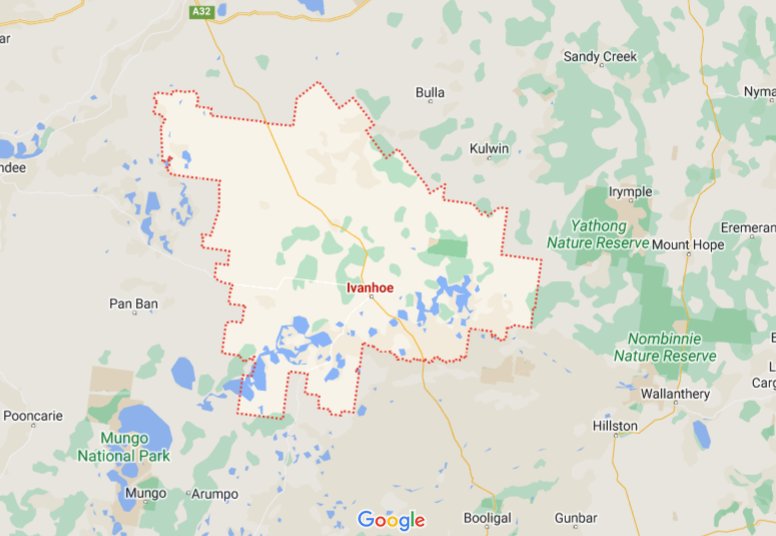 Where is Ivanhoe (New South Wales), Australia? see area map & more