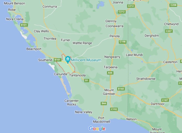 Where is Millicent (South Australia), Australia? see area map & more