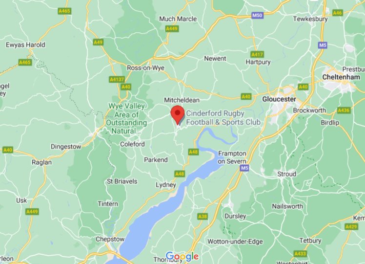 Where is Cinderford (Gloucestershire), England (UK)? see area map & more