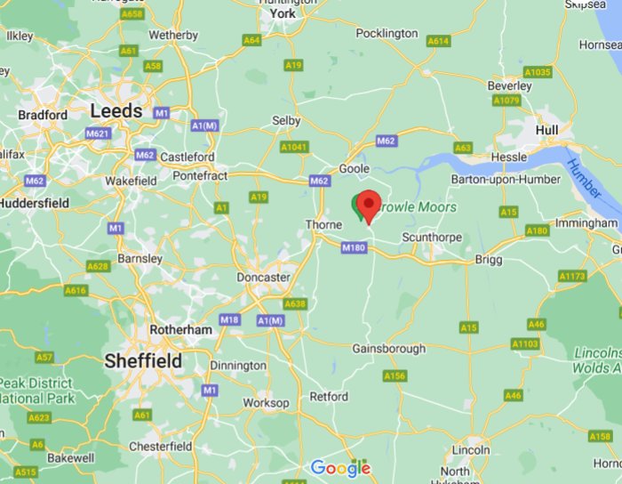 Where is Crowle (Lincolnshire), England (UK)? see area map & more