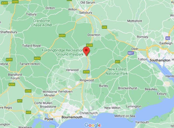 Where is Fordingbridge (Hampshire), England (UK)? see area map & more